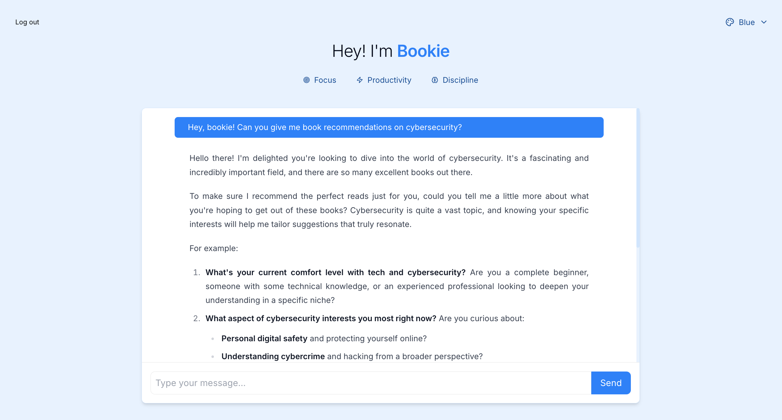 Bookie Chatbot - 4