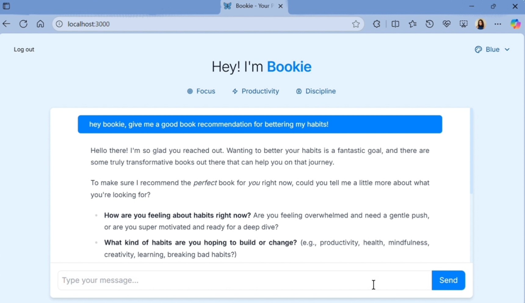 Bookie Chatbot